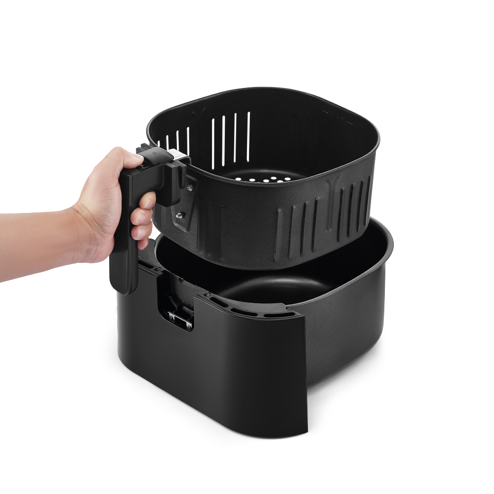 Nồi Chiên Không Dầu LocknLock Visible Air Fryer Cube 5.5L - Màu Đen - EJF996BLK, , large image number 2